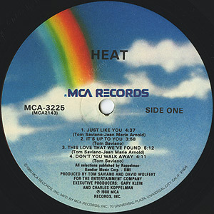 LP）HEAT / (same)　Soul Disco 隠れ名盤LP 美品 Heat / S.T.(LP) / MCA 1980 USオリジナル盤 EX-/EX