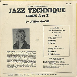 Lynda Gache / Jazz Technique From A to Z(LP) / Statler US