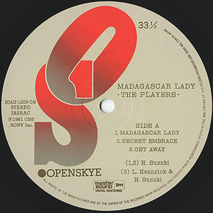The Players / Madagascar Lady(LP) master sonds / Openskye