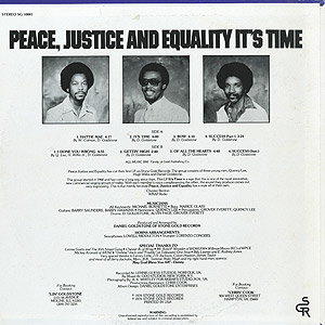 Peace, Justice & Equality / It's Time(LP) / Stone Gold 1976
