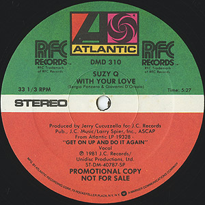 Suzy Q / I Can't Give You More/With Your Love(Promo12) / Atlantic