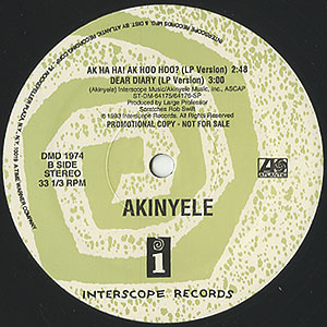 Akinyele – Vagina Diner – Vinyl (LP, Album, Stereo), 1993