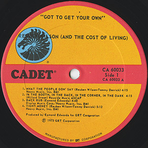 Reuben Wilson & The Cost Of Living / Got To Get Your Own(LP