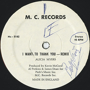 洋楽 Alicia Myers - I Want To Thank You Remix ALICIA MYERS: 