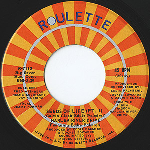 Harlem River Drive / Seeds Of Life(7inch) / Roulette 1971 US