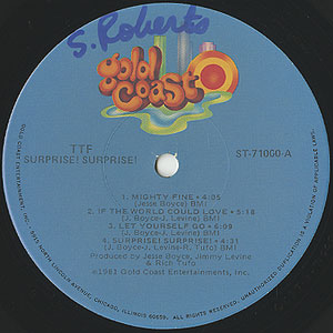 TTF / Surprise! Surprise!(LP) / Gold Coast 1981 USオリジナル盤 VG