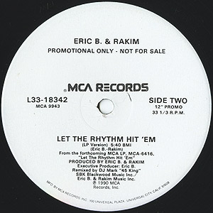 Eric B & Rakim / Let The Rhythm Hit Em(Promo12inch) / MCA
