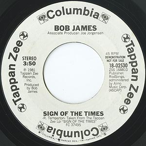Ｉntelligenthoodklum~   ヒップホップLP盤 Bob James / Sign Of The Times(Promo7inch) / Tappan Zee