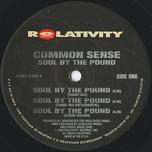 Common Sense - Soul By The Pound オリジナル Soul By the Pound - YouTube