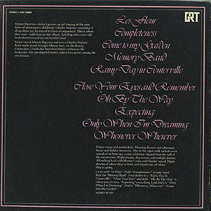 新品Minnie Riperton Come to my Garden レコード Come To My Garden (Digitally Remastered) - Album by Minnie