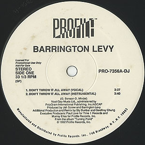 ☆名曲☆　レゲエ　７インチ　DON'T THROW IT ALL AWAY ☆名曲☆ レゲエ 7インチ DON'T THROW IT ALL AWAY ☆名曲☆ レゲエ