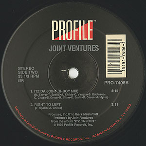 Joint Ventures / Itz Da Joint(12inch) / Profile 1993 US