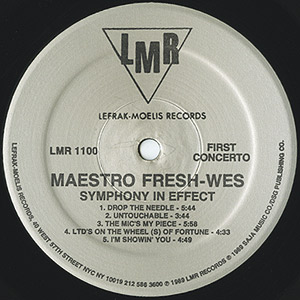Maestro Fresh-Wes / Symphony In Effect(LP) / LMR 1989 US