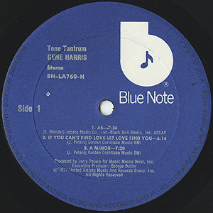 Gene Harris / Tone Tantrum(LP) / Blue Note 1977 USオリジナル
