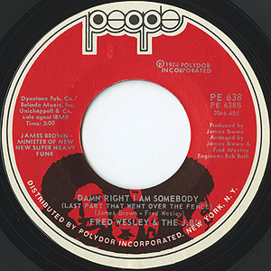 Fred Wesley & The J.B.'s / Damn Right I Am Somebody(7inch
