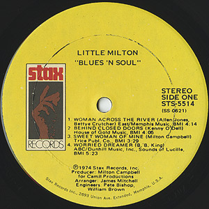 Little Milton / Blues 'N Soul(LP) / Stax 1974 USオリジナル盤 VG+/