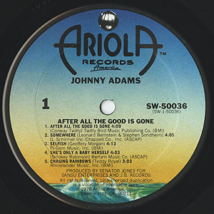 Johnny Adams / After All The Good Is Gone (LP) / Ariola 1978 US