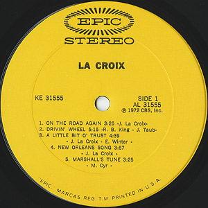 La Croix / S.T.(LP) / Epic 1972 USオリジナル盤 VG+/EX