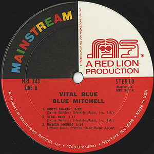 Blue Mitchell / Vital Blue(LP) / Mainstream USオリジナル盤 EX-/VG+