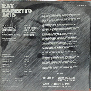 Ray Barretto / Acid(LP) / Fania | Latin Rare Groove | Groovenut