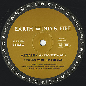 hiphopレコード スーパーレア盤4枚セット まとめ売り‼️一度限り出品❗️ Earth, Wind & Fire / Megamix 2000(Promo12inch) / Sony 1999 VG+/EX