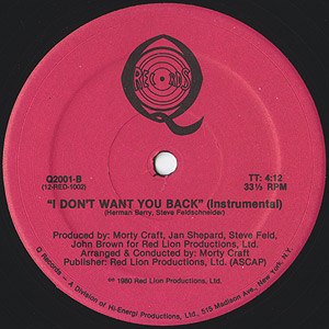 Ramonas featuring Ramona Brooks / I Don't Want You Back