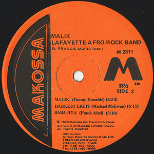 Malik | Lafayette Afro-Rock Band