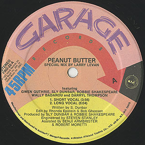 Gwen Guthrie / Peanut Butter(12inch) / Garage 1983 USオリジナル盤