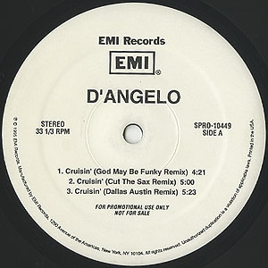 D'Angelo / Crusin/Brown Sugar(Remix)(Promo12inch) / EMI 1995 US