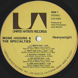 Monk Higgins & The Specialties / Heavyweight(LP) / United