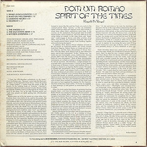DOM UM ROMAO LP プロモ盤 Dom Um Romao / Spirit Of The Times(LP) / Muse 1975 US