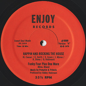 春夏新作レコードFunky Four Plus One More / Rappin and Rocking The House(12inch