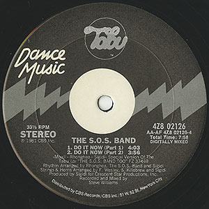 S.O.S. Band / Do It Now(12inch) / Tabu 1981 USオリジナル盤