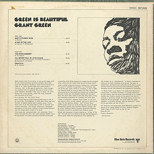 Grant Green / Green Is Beautiful(LP) / Blue Note 1970 US盤